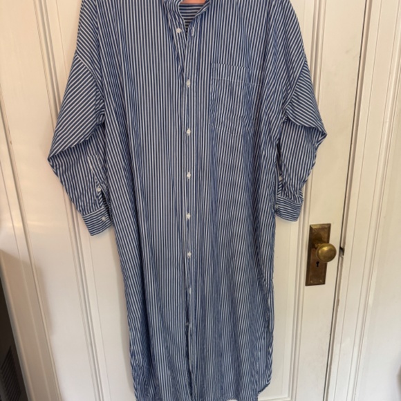 Mamene Phoebe Shirt Dress Navy Stripe - Picture 7 of 8
